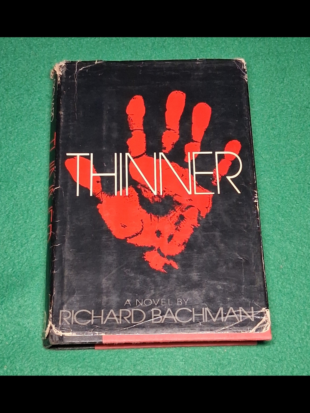 Thinner by Richard Bachman (Stephen King) NAL Books 1984 hard cover dust jacket